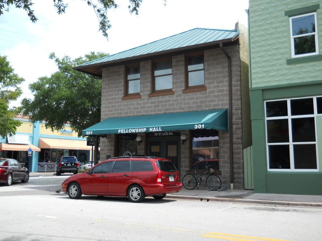 A Main Street storefront in downtown Stuart, FL